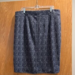 41 Hawthorn Blue & White Pencil Skirt
